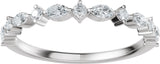 Platinum Marquise Lab-Grown Diamond Anniversary Band – 1/4 CTW (Style 689631) - view 3
