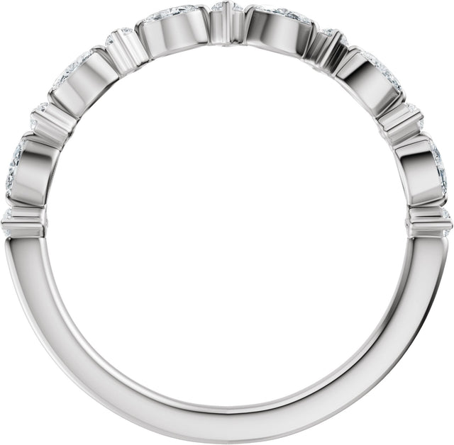 Platinum Marquise Lab-Grown Diamond Anniversary Band – 1/4 CTW (Style 689631) - view 2