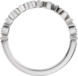 Platinum Marquise Natural Diamond Anniversary Band – 1/4 CTW (Style 689631) - view 2