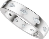 Platinum Marquise Lab-Grown Diamond Eternity Band – 3.5x1.7 mm Stones - view 5