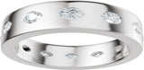Platinum Marquise Natural Diamond Eternity Band – 3.5x1.7 mm Stones - view 3