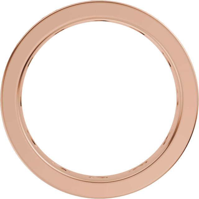 14K Gold Marquise Lab-Grown Diamond Eternity Band – 3.5x1.7 mm Stones - Rose Gold - view 2