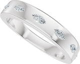 14K Gold Marquise Lab-Grown Diamond Seven-Stone Anniversary Band – 3.5x1.7 mm Stones - White Gold - view 5