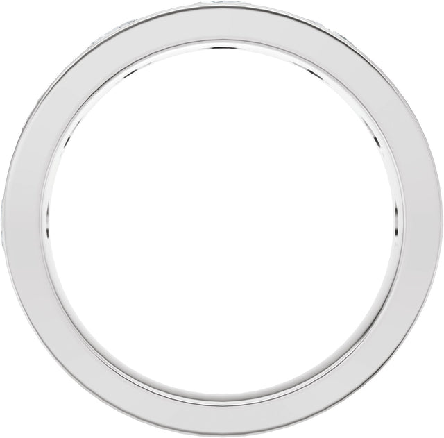 14K Gold Marquise Lab-Grown Diamond Seven-Stone Anniversary Band – 3.5x1.7 mm Stones - White Gold - view 2