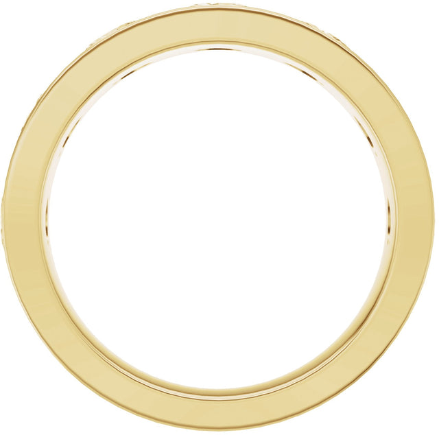 14K Gold Marquise Lab-Grown Diamond Seven-Stone Anniversary Band – 3.5x1.7 mm Stones - Yellow Gold - view 2