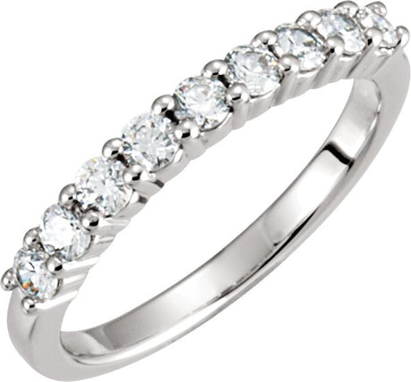 Platinum Round Lab-Grown Diamond Anniversary Band – 1/6–1 1/4 CTW
