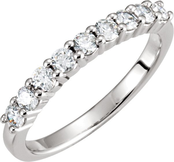 Platinum Round Lab-Grown Diamond Anniversary Band – 1/6–1 1/4 CTW