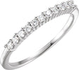 Platinum Round Natural Diamond Eleven-Stone Anniversary Band – 1/5 CTW