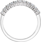Platinum Round Lab-Grown Diamond Eleven-Stone Anniversary Band – 1/5–1 CTW - view 2