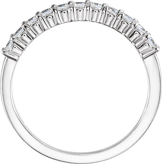 Platinum Round Lab-Grown Diamond Eleven-Stone Anniversary Band – 1/5–1 CTW - view 2