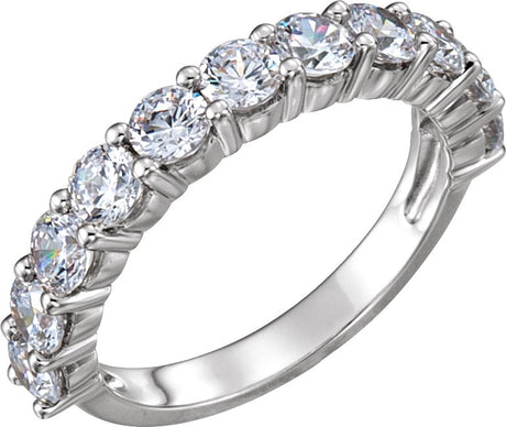 Platinum Round Lab-Grown Diamond Eleven-Stone Anniversary Band – 1/5–1 CTW
