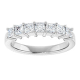 Platinum Lab-Grown Diamond Seven-Stone Anniversary Band - view 8