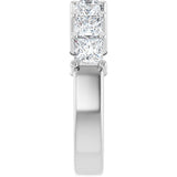 Platinum Lab-Grown Diamond Seven-Stone Anniversary Band - view 9