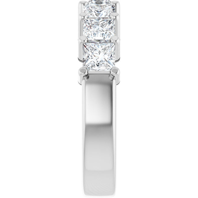 Platinum Lab-Grown Diamond Seven-Stone Anniversary Band - view 9