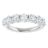 Platinum Lab-Grown Diamond Seven-Stone Anniversary Band - view 8