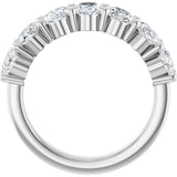 Platinum Lab-Grown Diamond Seven-Stone Anniversary Band - view 7
