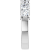 Platinum Lab-Grown Diamond Seven-Stone Anniversary Band - view 9