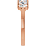 14K Gold Lab-Grown Diamond Seven-Stone Anniversary Band - Rose Gold - view 9