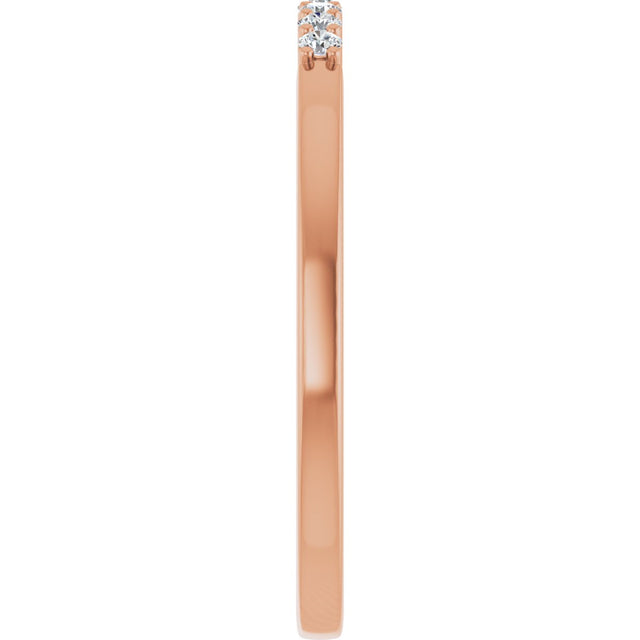 14K Gold Lab-Grown Diamond Seven-Stone Anniversary Band - Rose Gold - view 9