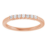 14K Gold Lab-Grown Diamond Seven-Stone Anniversary Band - Rose Gold - view 8