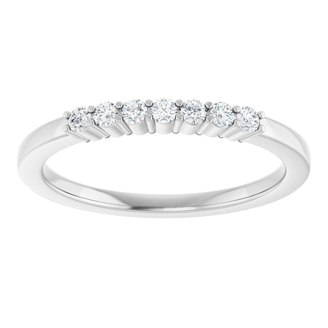 Platinum Lab-Grown Diamond Seven-Stone Anniversary Band - view 8