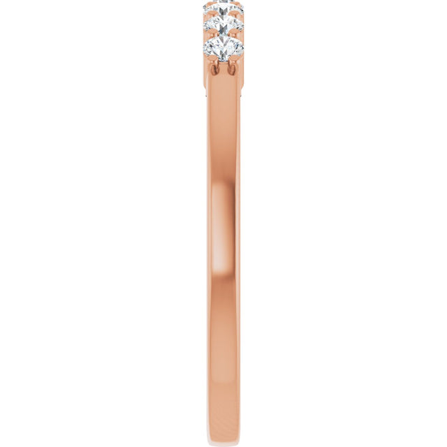 14K Gold Lab-Grown Diamond Seven-Stone Anniversary Band - Rose Gold - view 9