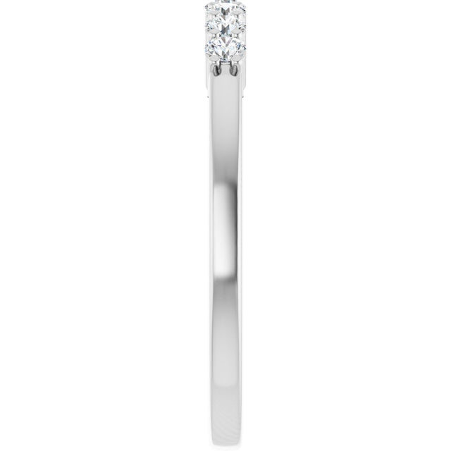Platinum Lab-Grown Diamond Seven-Stone Anniversary Band - view 9