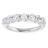 Platinum Lab-Grown Diamond Seven-Stone Anniversary Band - view 8