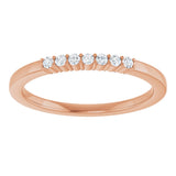 14K Gold Lab-Grown Diamond Seven-Stone Anniversary Band - Rose Gold - view 8