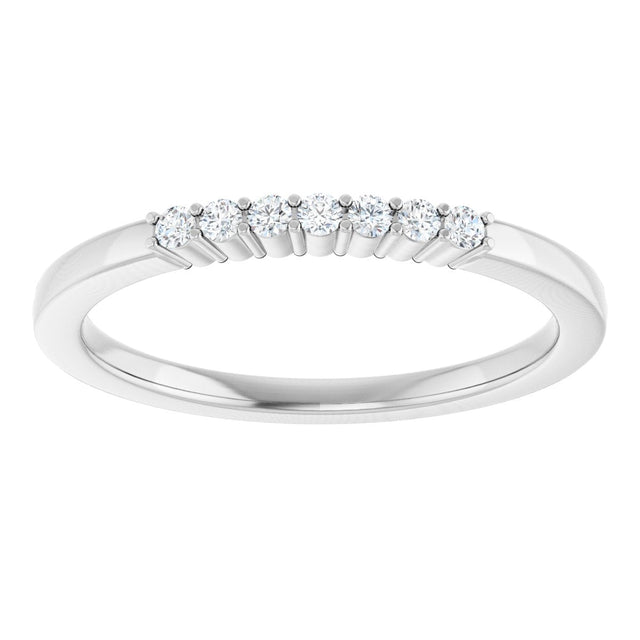 Platinum Lab-Grown Diamond Seven-Stone Anniversary Band - view 8
