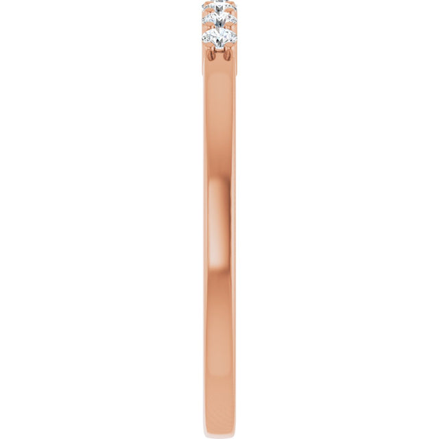 14K Gold Lab-Grown Diamond Seven-Stone Anniversary Band - Rose Gold - view 9