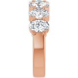 14K Gold Lab-Grown Diamond Seven-Stone Anniversary Band - Rose Gold - view 9