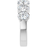 Platinum Lab-Grown Diamond Seven-Stone Anniversary Band - view 9