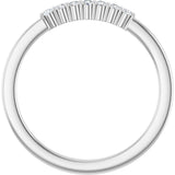 Platinum Lab-Grown Diamond Seven-Stone Anniversary Band - view 7