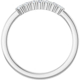 Platinum Lab-Grown Diamond Seven-Stone Anniversary Band - view 7