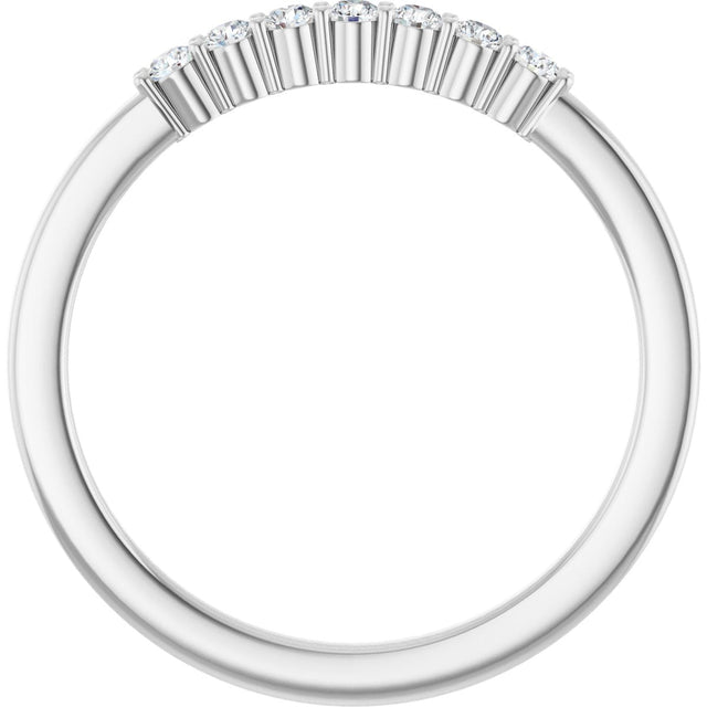Platinum Lab-Grown Diamond Seven-Stone Anniversary Band - view 7