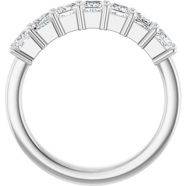 Platinum Lab-Grown Diamond Seven-Stone Anniversary Band - view 7