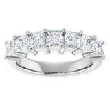 Platinum Lab-Grown Diamond Seven-Stone Anniversary Band - view 8