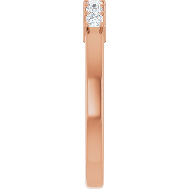 14K Gold Lab-Grown Diamond Seven-Stone Anniversary Band - Rose Gold - view 9