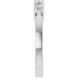 Platinum Lab-Grown Diamond Seven-Stone Anniversary Band - view 9