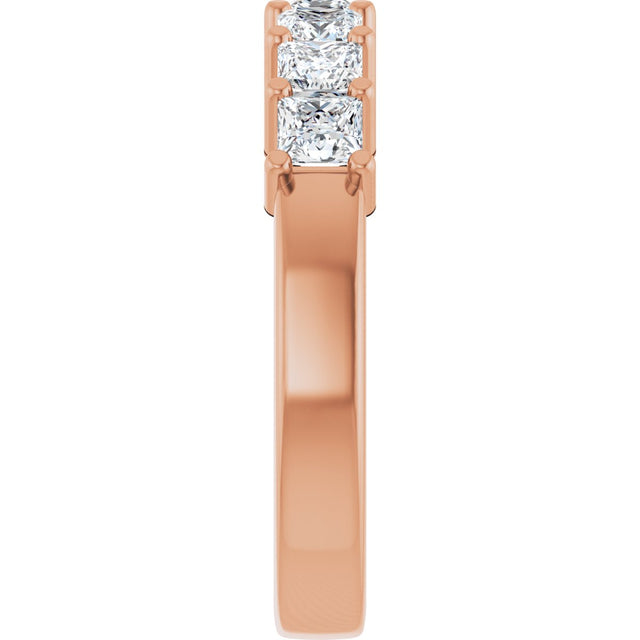 14K Gold Lab-Grown Diamond Seven-Stone Anniversary Band - Rose Gold - view 9
