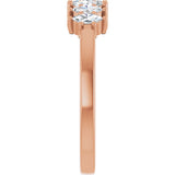 14K Gold Lab-Grown Diamond Seven-Stone Anniversary Band - Rose Gold - view 9