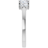 Platinum Lab-Grown Diamond Seven-Stone Anniversary Band - view 9