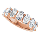 14K Gold Lab-Grown Diamond Seven-Stone Anniversary Band - Rose Gold - view 10