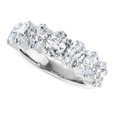 Platinum Lab-Grown Diamond Seven-Stone Anniversary Band - view 10