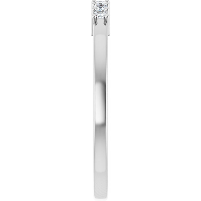 Platinum Lab-Grown Diamond Seven-Stone Anniversary Band - view 9
