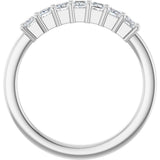 Platinum Lab-Grown Diamond Seven-Stone Anniversary Band - view 7