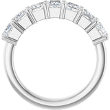 Platinum Lab-Grown Diamond Seven-Stone Anniversary Band - view 7