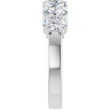 Platinum Lab-Grown Diamond Seven-Stone Anniversary Band - view 9
