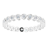 Platinum Round Natural Diamond Eternity Band – 1.5 mm Stones - view 3